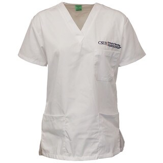 Unisex Scrub V-Neck with CSUF Logo